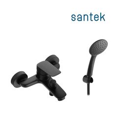 Смеситель Santek Таос для ванны-душа с аксессуарами, черный матовый, WH5A10009N001
