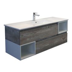Тумба Comforty Турин-120М дуб бежевый с раковиной Comforty 9120E