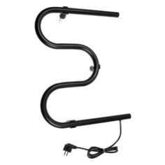 ZEIN Полотенцесушитель электрический ZEIN, PE-02, М-образный, 500х400 мм, черный