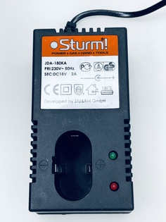 Зарядное устройство CD30181-AC , DC18V 2A JDA-180KA/CHARGER/ STURM, ZAP24202 Sturm!