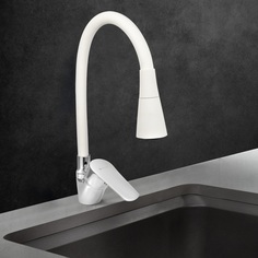 Смеситель для мойки Juguni 0402.147 одноручный с гибким изливом