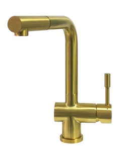 Смеситель Seaman Eco Venice SSN-0912P-GS Gold Satin, Золото сатин, выдвижной излив