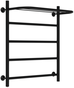 Электрический полотенцесушитель TERMAX лесенка 500х600 3/4" 4 полки, чёрный