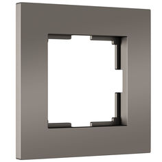 Рамка из пластика на 1 пост для розетки, выключателя Werkel Slab W0012963 бронза матовый