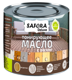 Масло для дерева с воском SAFORA, цвет БЕСЦВЕТНЫЙ