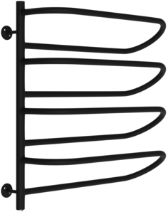 Электрический полотенцесушитель TERMAX лесенка Тайфун 500х550 3/4" 8 полок, чёрный