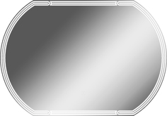 Зеркало Домино Джибути 1000х700 с подсветкой Domino