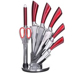 Набор кухонных ножей MAYER & BOCH, 8 предметов, красный Mayer&Boch