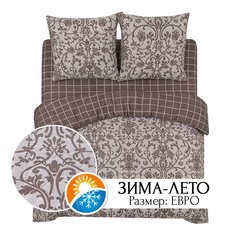 Постельное белье евро из бязи ЗИМА-ЛЕТО АРТПОСТЕЛЬ Шик арт. 614