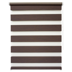 Рулонная штора День/Ночь 120 см х 160 см Канзас шоколад Уют