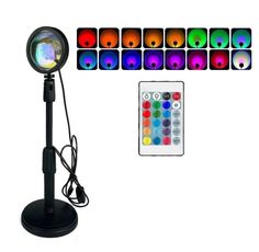 Напольный светильник лампа Закат Sunset Lamp 16 цветов RGB Fix Like
