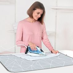 Коврик для глажки белья Nika (КГ/3 С линиями на сером) In Home