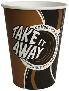 Стакан "Take Away" для горячих напитков, 350 мл, диаметр 90 мм (50 шт) No Brand