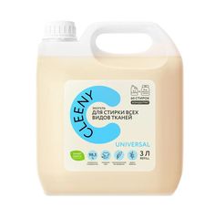 Экологичное моющее универсальное жидкое средство, эко гель для стирки белья Cleeny, 3л