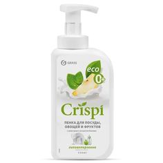 Средство для мытья посуды овощей и фруктов GRASS с соком груши ECO CRISPI 550мл пенка