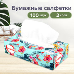 Салфетки косметические LAIMA "Everyday" 2-слойные 20х20 см, 100шт