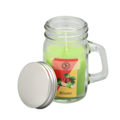 Свеча ароматическая в банке "Яблоко", 7,2 х 8,5 см, 190 гр Богатство Аромата