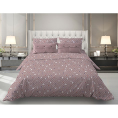 Простынь на резинке Ивановотекстиль бязь 180x200x20 см Треугольники мокко