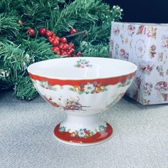Креманка 12х9 см НОВОГОДНИЙ в под.уп. Фарфор 205-297 118-205-297 Lenardi