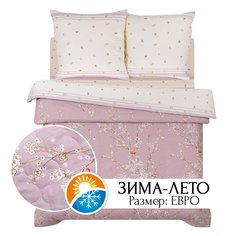 Постельное белье евро ЗИМА-ЛЕТО АРТПОСТЕЛЬ Сакура арт. 644