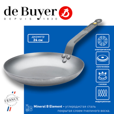 Сковорода для омлета De Buyer Mineral B Element 24 см углеродистая сталь