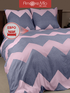Комплект постельного белья Amore Mio Modern Мако-сатин, размер Евро, Микрофибра