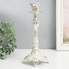 Подсвечник металл на 1 свечу 2,5 см "Деметра" 9х9х23,5 см (2 шт) No Brand