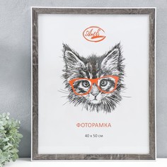 Фоторамка пластик 40х50 см, (стекло) 49034-2-40-50 No Brand