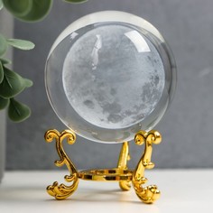 Сувенир стекло "Земля" d=6 см ажурная подставка 8,5х6х6 см No Brand