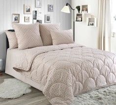 Одеяло 1.5 спальное (140х205 см) Лен-хлопок перкаль всесезонное ОИ Текс Дизайн