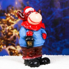 Фигура "Новогодний лось" 43х23см Хорошие сувениры