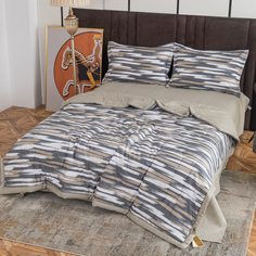 Комплект постельного белья Сатин с Одеялом 100% хлопок Ситрейд Евро