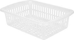 Корзина для xранения Plast Team 37x25x10,5 см белая