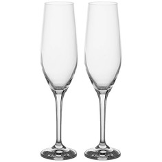 Бокалы для вина шампанского Crystalex стеклянные 24х12,5х6,5см 6 шт 674-777