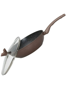 Сковорода 26 см антипригарная с крышкой, GreenPoint, 3176-GP