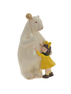 Фигурка "Девочка с медведем", 12x13x21 см, 796456 Alat Home