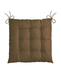 Подушка на стул с завязками Classmark сидушка квадратная коричневая 40х40 см 2 шт