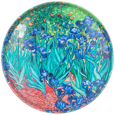 Поднос сервировочный Agness Классика ирисы 33х2,1 см