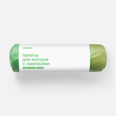Мешки для мусора Самокат с завязками, 35 л, 20 шт.