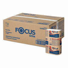 Полотенца бумажные Focus 5048677 (Система H2) Extra, 2-слойная, белая, растворимые, 200шт