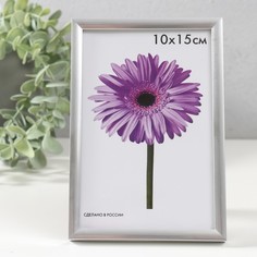 Фоторамка пластик Lida 10х15 см серебро No Brand