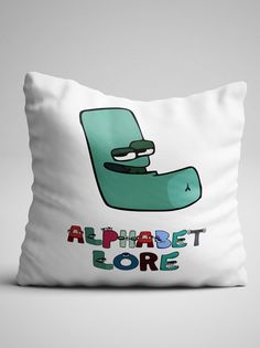 Подушка декоративная Alphabet lore Алфавит лора Буква L No Brand