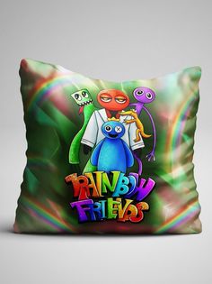 Подушка декоративная Rainbow friends Радужные друзья No Brand