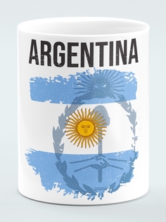 Кружка Флаг Аргентины, белый No Brand