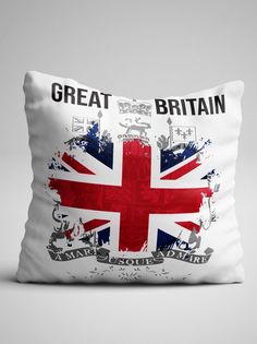 Подушка декоративная Флаг Великобритании No Brand
