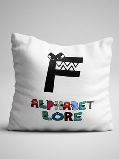 Подушка декоративная Alphabet lore Алфавит лора Буква F No Brand