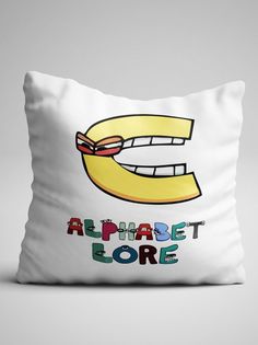 Подушка декоративная Alphabet lore Алфавит лора Буква C No Brand
