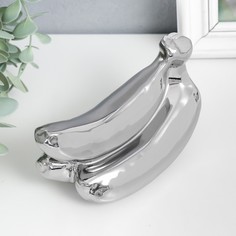Фигурка 7812392 Связка бананов серебро 9х17х7,5 см No Brand