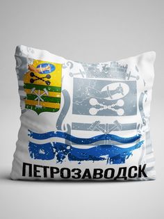 Подушка декоративная Флаг Петрозаводск No Brand