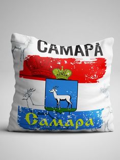 Подушка декоративная Флаг Самары No Brand